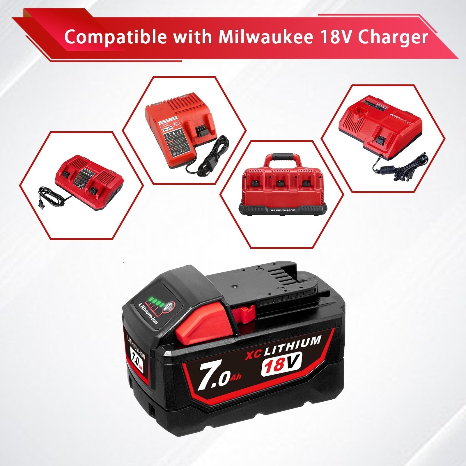 M18-High-quality 6A Battery（35E Samsung ）( 6Ah 18V 35E Samsung cell )