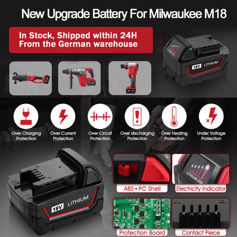 M18-High-quality 6A Battery（35E Samsung ）( 6Ah 18V 35E Samsung cell )