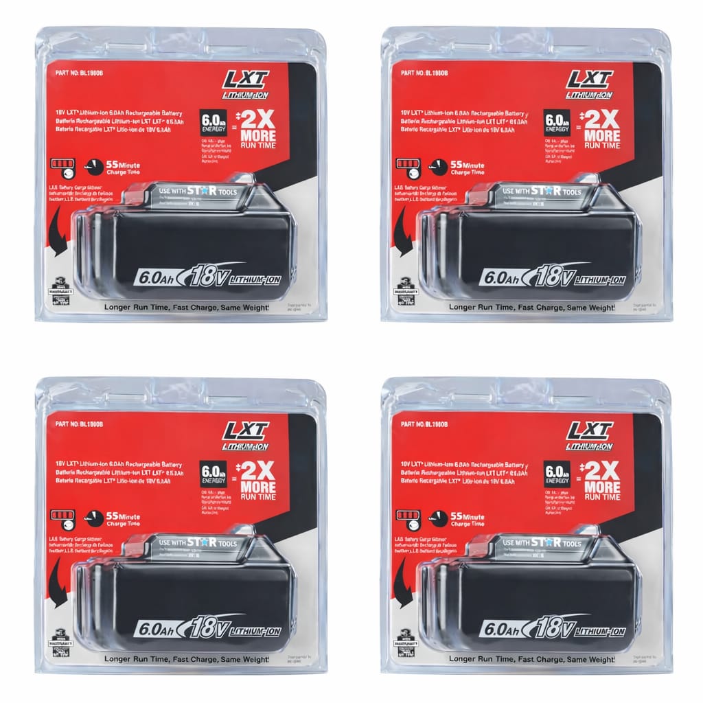 High quality 6A battery pack 18V - 4 Pack