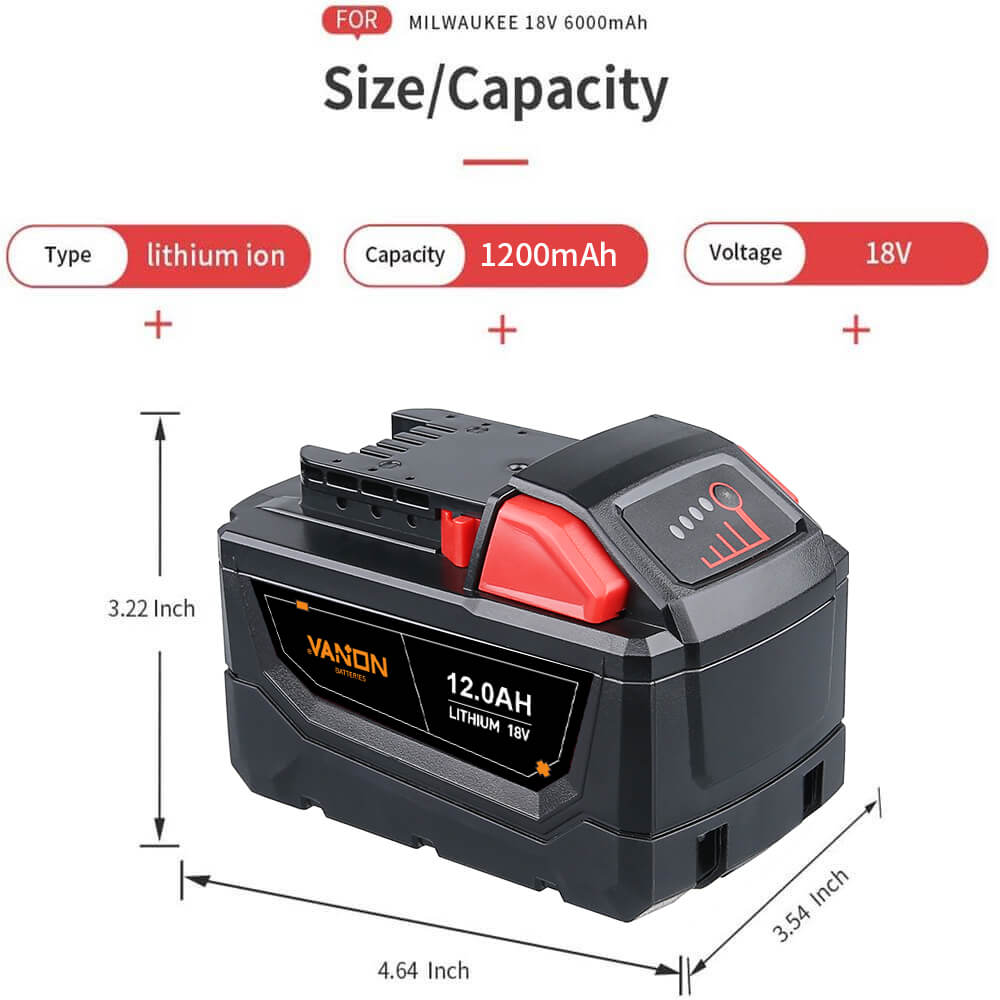 18V Battery 12Ah Replacemnt | M18 Batteries