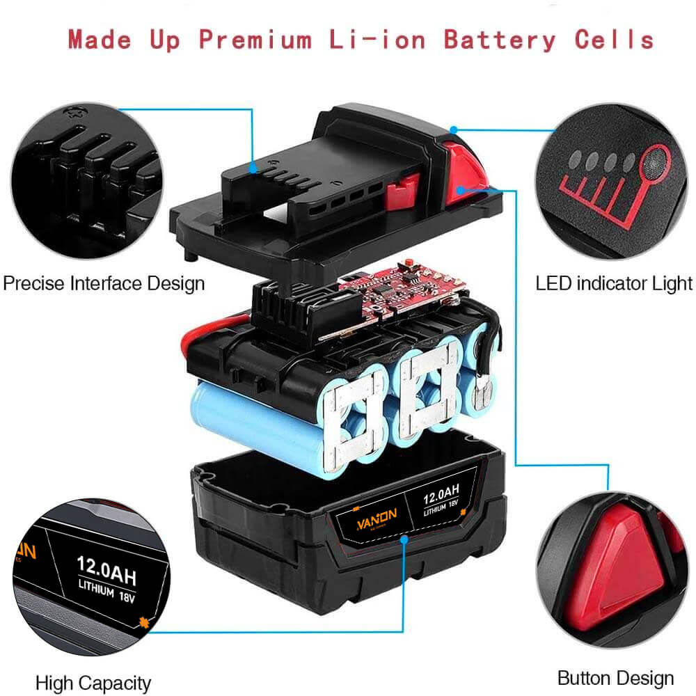 18V Battery 12Ah Replacemnt | M18 Batteries